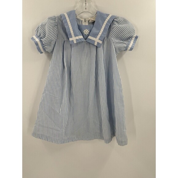 VINTAGE LITTLE BITTY SAILOR DRESS USA MADE SIZE 6 EXCELLENT CONDITION - Picture 4 of 10
